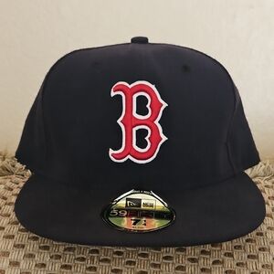 Authentic New Era Boston Red Sox Fitted Cap Navy